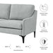 Corland Upholstered Fabric Loveseat - view 21