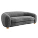 Abundant Boucle Upholstered Fabric Sofa - alternate angle view