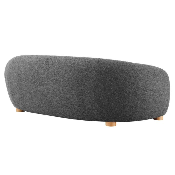 Abundant Boucle Upholstered Fabric Sofa - view 6