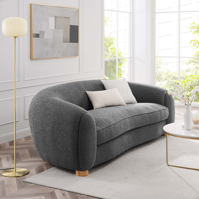 Abundant Boucle Upholstered Fabric Sofa - Modway \living\sofas