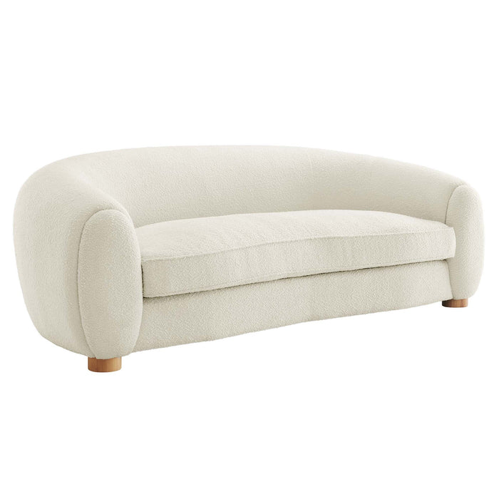 Abundant Boucle Upholstered Fabric Sofa - view 10