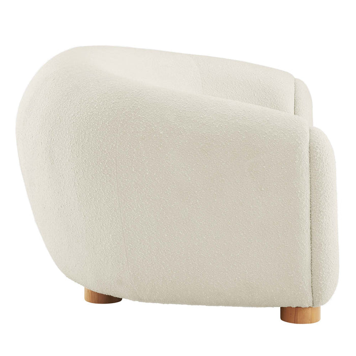 Abundant Boucle Upholstered Fabric Sofa - view 13