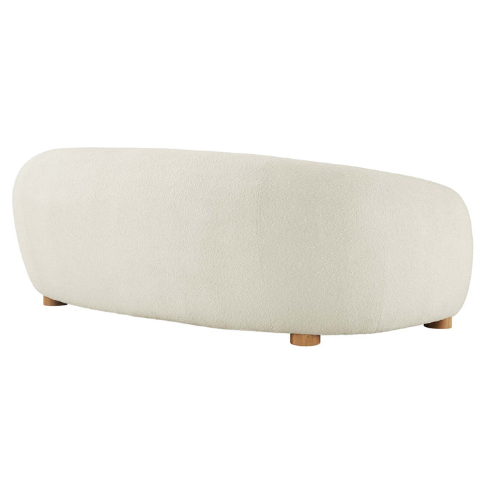 Abundant Boucle Upholstered Fabric Sofa - view 14