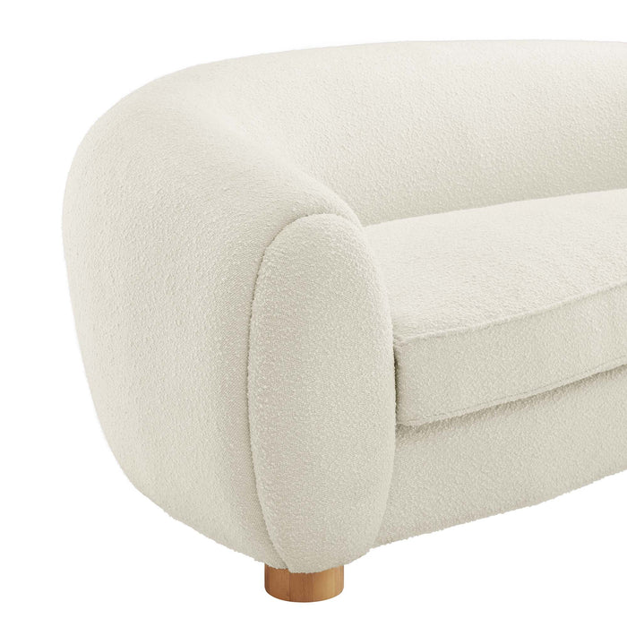 Abundant Boucle Upholstered Fabric Sofa - view 16