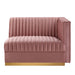 Sanguine Channel Tufted Performance Velvet Modular Sectional Sofa Right-Arm Chair - view 7