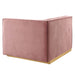 Sanguine Channel Tufted Performance Velvet Modular Sectional Sofa Right-Arm Chair - view 6