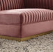 Sanguine Channel Tufted Performance Velvet Modular Sectional Sofa Right-Arm Chair - in lifestyle setting
