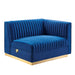 Sanguine Channel Tufted Performance Velvet Modular Sectional Sofa Right-Arm Chair - view 18