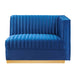 Sanguine Channel Tufted Performance Velvet Modular Sectional Sofa Right-Arm Chair - view 23
