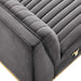 Modway Sanguine Channel Tufted Performance Velvet Modular Sectional Sofa Armless Chair - Installation View