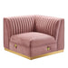 Sanguine Channel Tufted Performance Velvet Modular Sectional Sofa Left Corner Chair - view 5