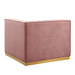 Sanguine Channel Tufted Performance Velvet Modular Sectional Sofa Left Corner Chair - view 6