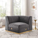 Sanguine Channel Tufted Performance Velvet Modular Sectional Sofa Left Corner Chair - view 9