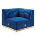 Sanguine Channel Tufted Performance Velvet Modular Sectional Sofa Left Corner Chair - view 21