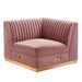 Sanguine Channel Tufted Performance Velvet Modular Sectional Sofa Right Corner Chair - view 5