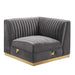Sanguine Channel Tufted Performance Velvet Modular Sectional Sofa Right Corner Chair - view 13