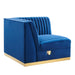 Sanguine Channel Tufted Performance Velvet Modular Sectional Sofa Right Corner Chair - view 18