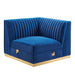 Sanguine Channel Tufted Performance Velvet Modular Sectional Sofa Right Corner Chair - view 21