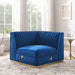 Sanguine Channel Tufted Performance Velvet Modular Sectional Sofa Right Corner Chair - view 17
