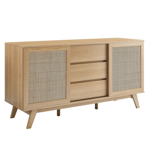 Modway Soma 59" Sideboard Living Room Furniture in Brown - Side View