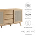 Modway Soma 59" Sideboard Living Room Furniture in Brown - Detail View