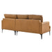 Evermore Right-Facing Vegan Leather Sectional Sofa - view 6