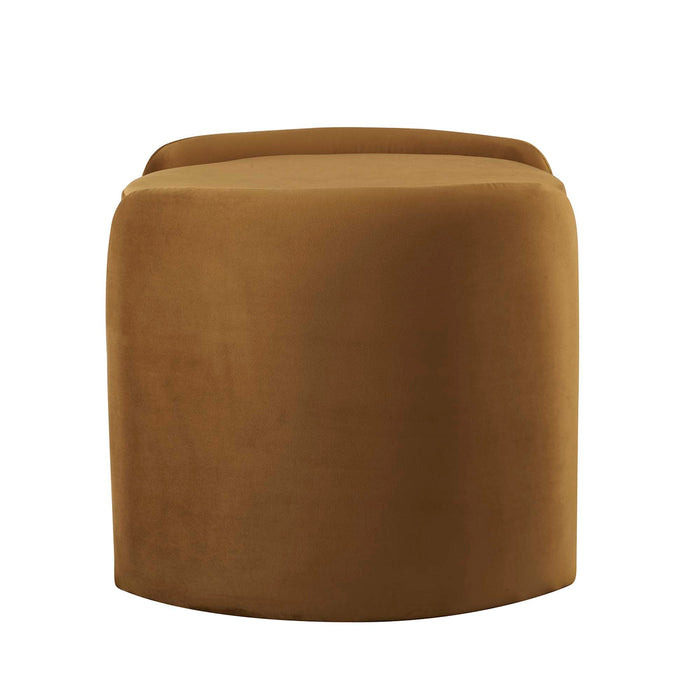 Modway Nebula Upholstered Performance Velvet Ottoman Living Room Furniture - Lifestyle View