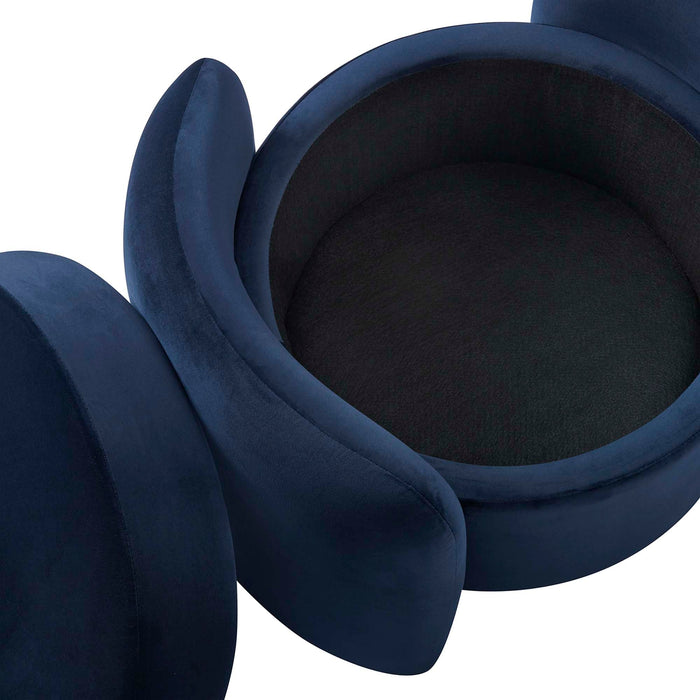 Modway Nebula Upholstered Performance Velvet Ottoman Living Room Furniture - View 18