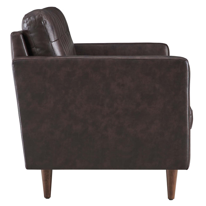 Exalt Tufted Leather Sofa - view 5