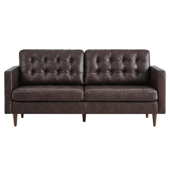 Exalt Tufted Leather Sofa - view 7
