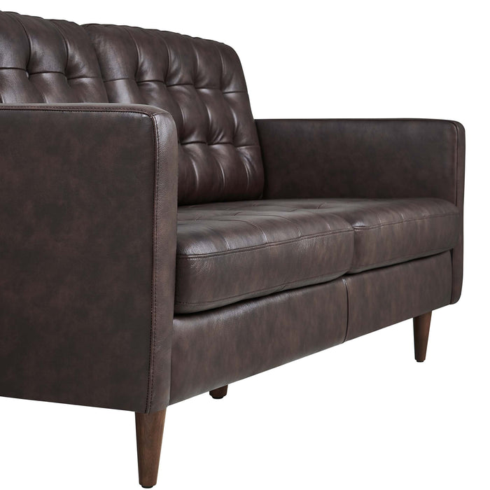 Exalt Tufted Leather Sofa - view 8