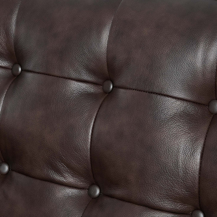 Exalt Tufted Leather Sofa - view 9