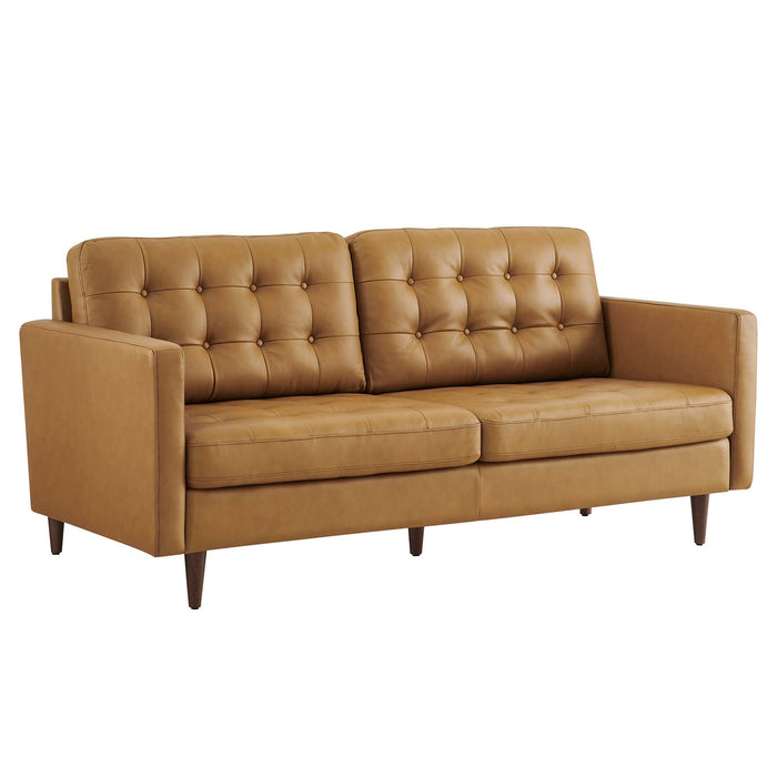 Exalt Tufted Leather Sofa - view 11