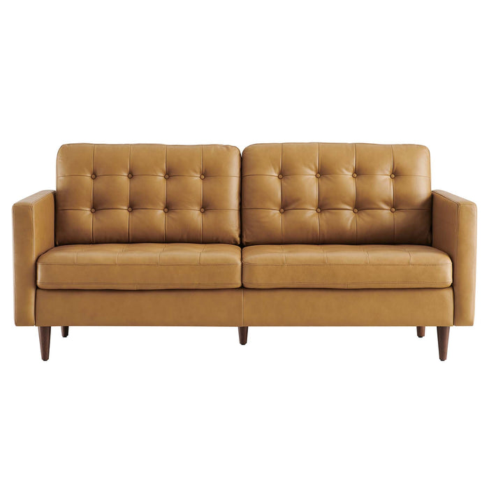 Exalt Tufted Leather Sofa - view 16