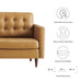 Exalt Tufted Leather Sofa - view 12
