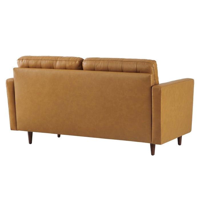 Exalt Tufted Leather Loveseat - view 14