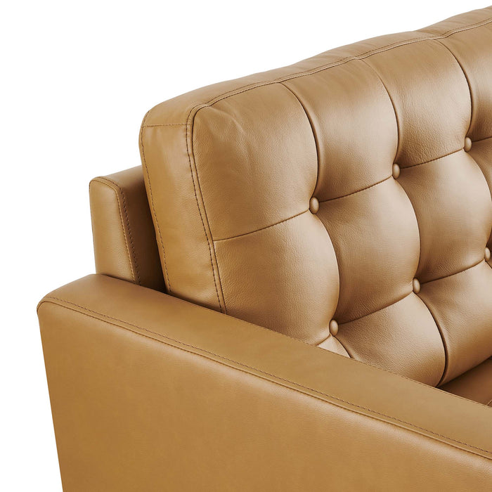 Exalt Tufted Leather Loveseat - view 16