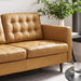 Exalt Tufted Leather Loveseat - view 12