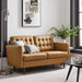 Exalt Tufted Leather Loveseat - view 9