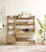 Bixby 2-Piece Wood Office Desk and Bookshelf - in lifestyle setting