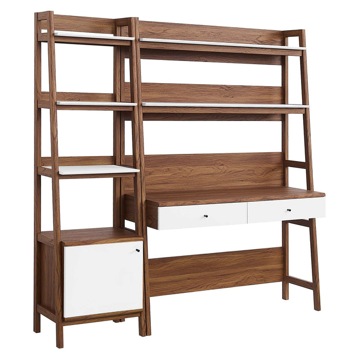 Bixby 2-Piece Wood Office Desk and Bookshelf - view 12