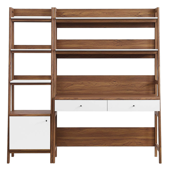 Bixby 2-Piece Wood Office Desk and Bookshelf - view 15