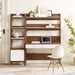 Bixby 2-Piece Wood Office Desk and Bookshelf - view 13