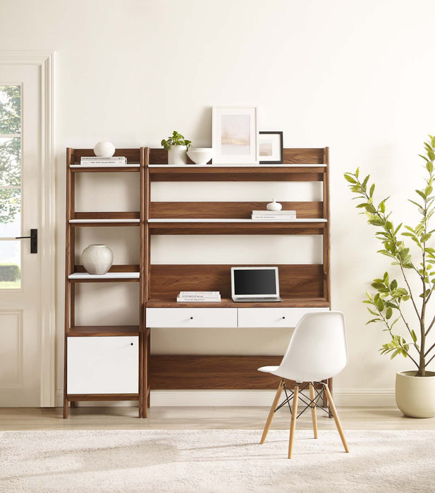 Bixby 2-Piece Wood Office Desk and Bookshelf - view 14
