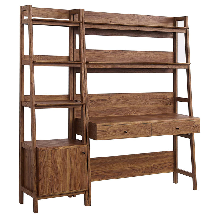 Bixby 2-Piece Wood Office Desk and Bookshelf - view 7