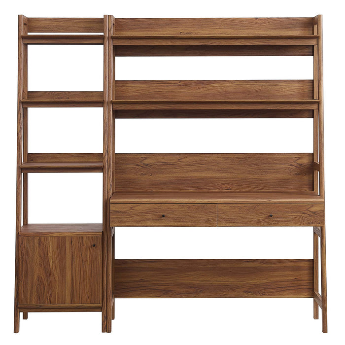 Bixby 2-Piece Wood Office Desk and Bookshelf - view 10