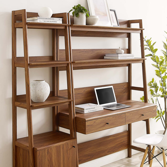 Bixby 2-Piece Wood Office Desk and Bookshelf - view 6
