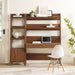 Bixby 2-Piece Wood Office Desk and Bookshelf - view 8
