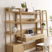 Bixby 3-Piece Wood Office Desk and Bookshelf - Modway \living\bookshelves