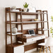 Bixby 3-Piece Wood Office Desk and Bookshelf - view 11
